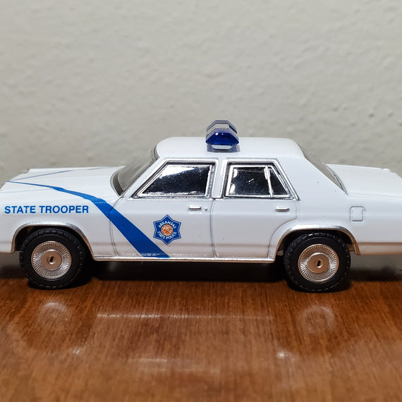 Custom 1/64th scale Arkansas State Police 1980s Ford LTD Crown Victoria