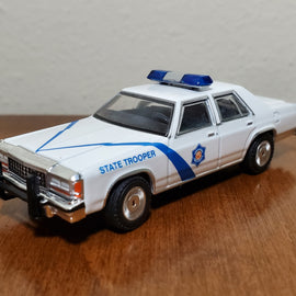 Custom 1/64th scale Arkansas State Police 1980s Ford LTD Crown Victoria