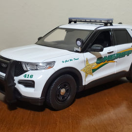 Custom 1/24th scale Sumner County, Tennessee Sheriff 2022 Ford Police Interceptor Utility