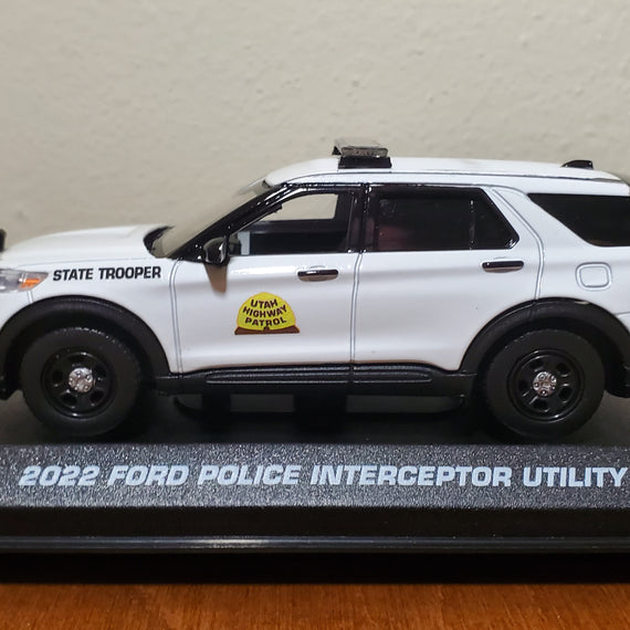 Custom 1/43rd scale Utah Highway Patrol 2022 Ford Police Interceptor Utility