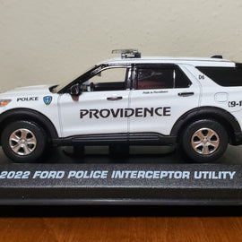 Custom 1/43rd scale Providence, Rhode Island Police 2022 Ford Police Interceptor Utility