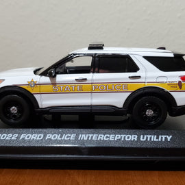 Custom 1/43rd scale Illinois State Police 2022 Ford Police Interceptor Utility