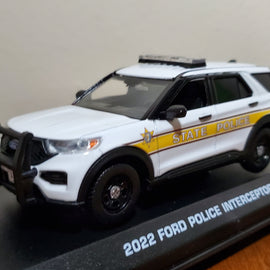 Custom 1/43rd scale Illinois State Police 2022 Ford Police Interceptor Utility