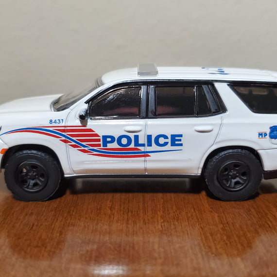 Custom 1/64th scale Washington, DC Metro Police 2022 Chevrolet Tahoe Police Pursuit Vehicle