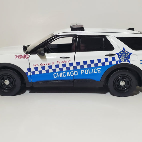 Custom 1/24th scale Chicago, Illinois Police 2022 Ford Police Interceptor Utility