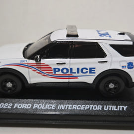 Custom 1/43rd scale Washington, DC Metro Police 2022 Ford Police Interceptor Utility