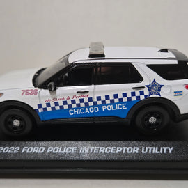 Custom 1/43rd scale Chicago, Illinois Police 2022 Ford Police Interceptor Utility