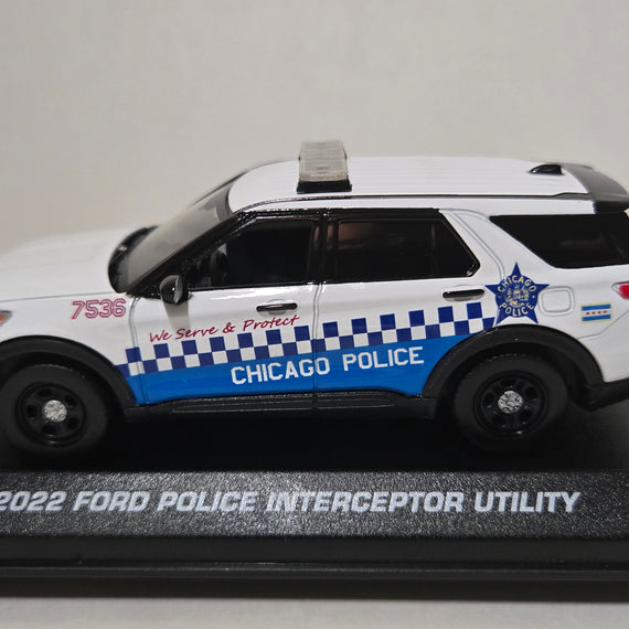 Custom 1/43rd scale Chicago, Illinois Police 2022 Ford Police Interceptor Utility