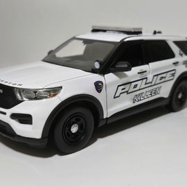 Custom 1/24th scale Killeen, Texas Police 2022 Ford Police Interceptor Utility diecast model (2024 graphics)