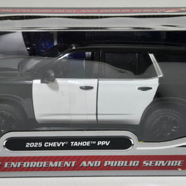 1/24th scale blank black and white 2025 Chevrolet Tahoe PPV