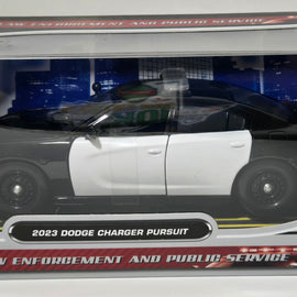 1/24th scale blank black and white 2023 Dodge Charger Pursuit