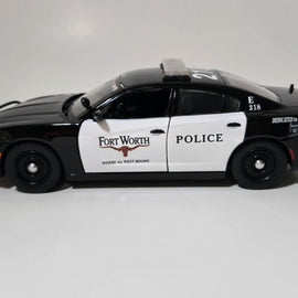Custom 1/24th scale Fort Worth, Texas Police 2023 Dodge Charger Pursuit diecast model