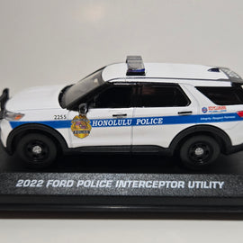 Custom 1/43rd scale Honolulu, Hawaii Police 2022 Ford Police Interceptor Utility