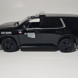 Custom 1/24th scale Oklahoma Highway Patrol 2025 Chevrolet Tahoe PPV diecast model
