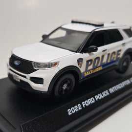 Custom 1/43rd scale Baltimore, Maryland Police 2022 Ford Police Interceptor Utility