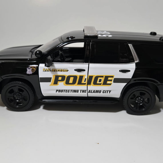 Custom 1/24th scale San Antonio, Texas Police 2025 Chevrolet Tahoe PPV diecast model