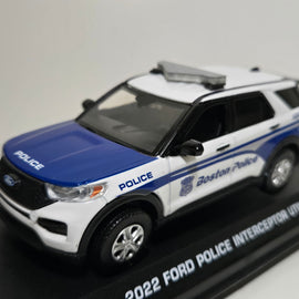 Custom 1/43rd scale Boston, Massachusetts Police 2022 Ford Police Interceptor Utility