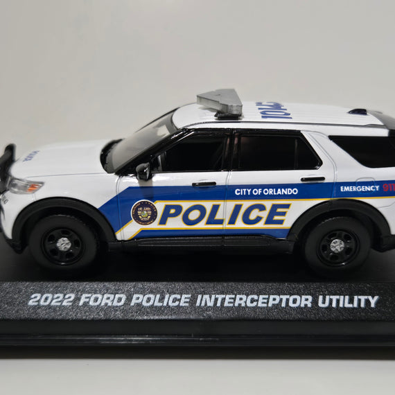 Custom 1/43rd scale Orlando, Florida Police 2022 Ford Police Interceptor Utility