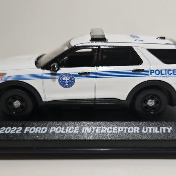 Custom 1/43rd scale Miami, Florida Police 2022 Ford Police Interceptor Utility