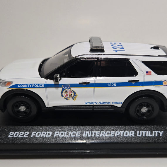 Custom 1/43rd scale Baltimore County, Maryland Police 2022 Ford Police Interceptor Utility