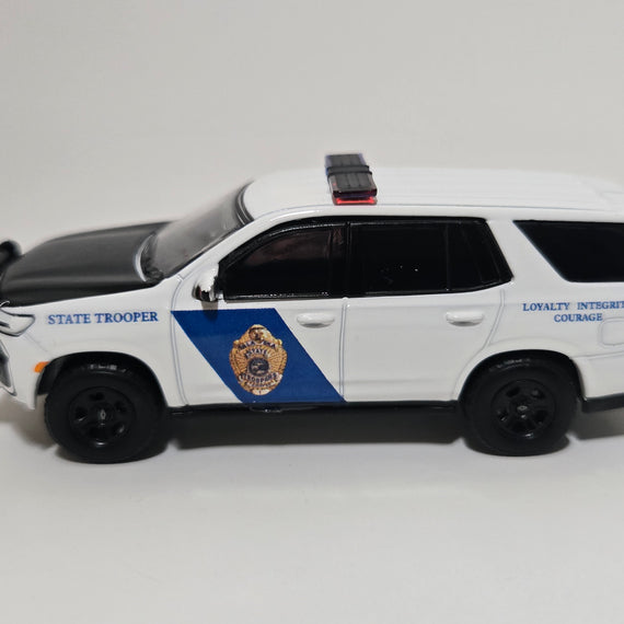 Custom 1/64th scale Alaska State Troopers 2022 Chevrolet Tahoe Police Pursuit Vehicle