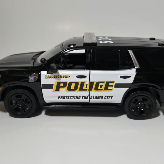 Custom 1/24th scale San Antonio, Texas Police 2025 Chevrolet Tahoe PPV diecast model