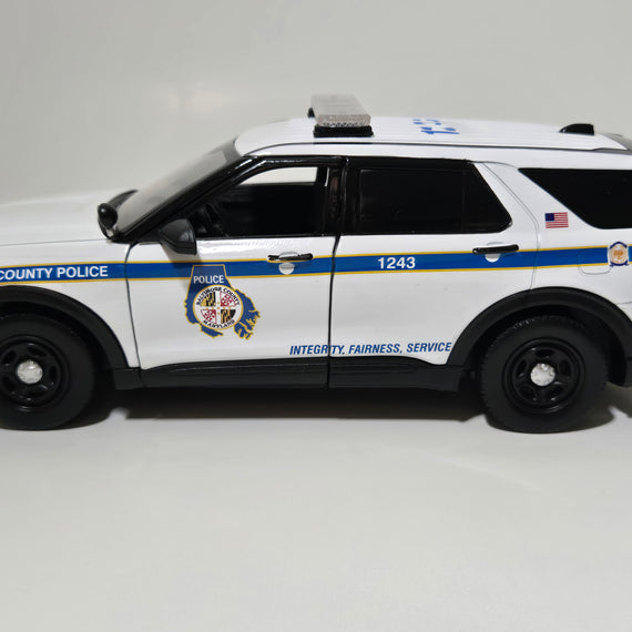 Custom 1/24th scale Baltimore County, Maryland Police 2022 Ford Police Interceptor Utility