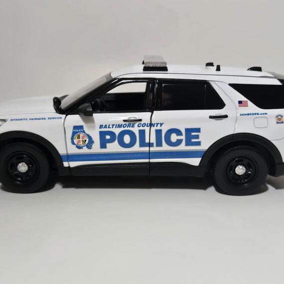 Custom 1/24th scale Baltimore County, Maryland Police Ford Police Interceptor Utility (new 2026 graphics)