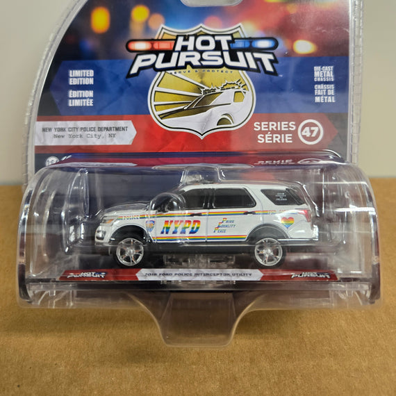 #43050-C - 1/64th scale NYPD 2016 Ford Police Interceptor Utility (Pride Livery)