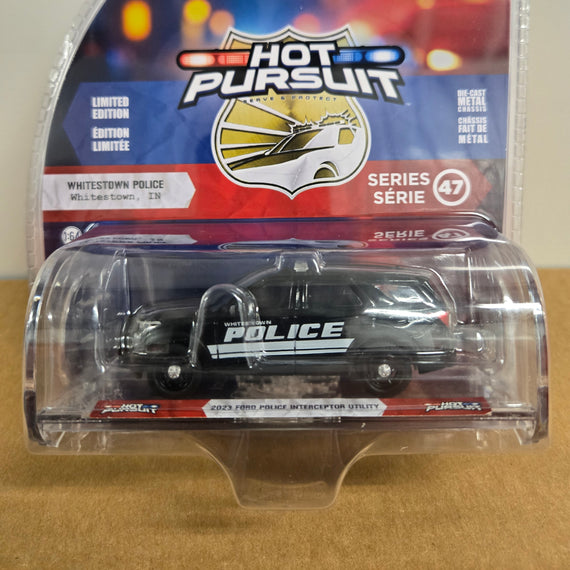 #43050-D - 1/64th scale Whitestown, Indiana Police 2023 Ford Police Interceptor Utility