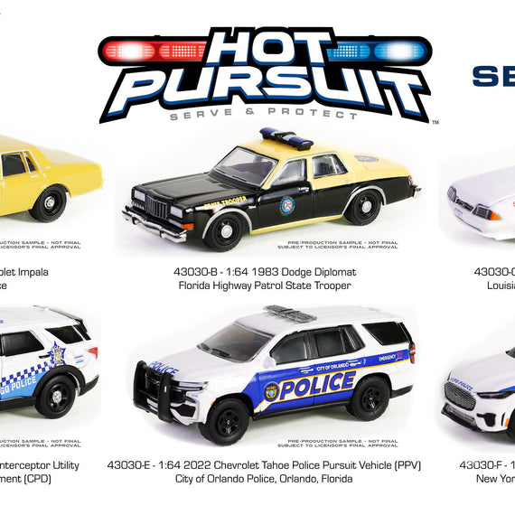 43030 - 1/64th scale Hot Pursuit Series 45 6-car set – Conroy's