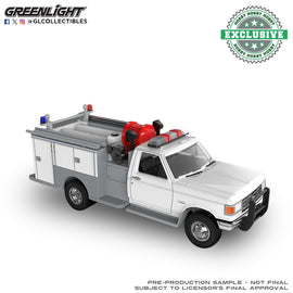 #30581 - 1/64th scale Blank White 1988 Ford F-350 Mini Pumper Fire Truck