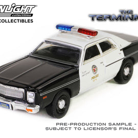 #62020-A - 1/64th scale Metropolitan Police 1977 Plymouth Fury (from the 1984 movie The Terminator)