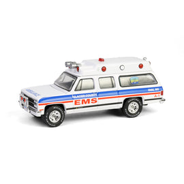 #67060-B - 1/64th scale Glacier County EMS, Cut Bank, Montana 1991 Chevrolet Suburban Ambulance
