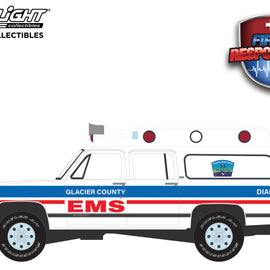#67060-B - 1/64th scale Glacier County EMS, Cut Bank, Montana 1991 Chevrolet Suburban Ambulance