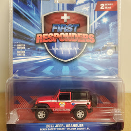 #67060-E - 1/64th scale Volusia County, Florida Beach Safety Ocean Rescue Lifeguard/EMT 2011 Jeep Wrangler