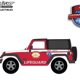 #67060-E - 1/64th scale Volusia County, Florida Beach Safety Ocean Rescue Lifeguard/EMT 2011 Jeep Wrangler