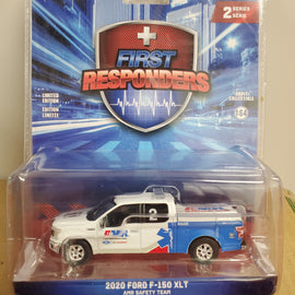 #67060-F - 1/64th scale American Medical Response (AMR) Safety Team 2020 Ford F-150 XLT Pickup Truck