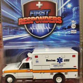 #67066 - 1/64th scale Boston, Massachusetts EMS 1994 Ford F-350 Cardiac Defibrillation Ambulance  ***HOBBY EXCLUSIVE***