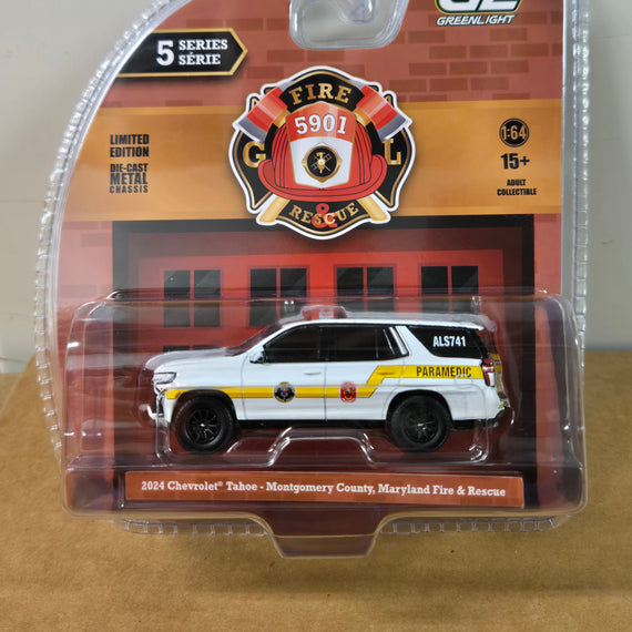 #67070-D - 1/64th scale Bethesda-Chevy Chase, Maryland Fire Department Rescue Squad 2024 Chevrolet Tahoe