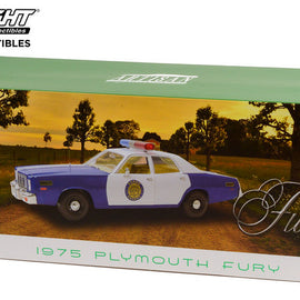 1975 Plymouth Fury Osage County Sheriff blue and white car packaging
