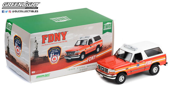 #19118 - 1/18th scale FDNY 1996 Ford Bronco