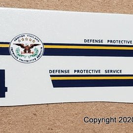 1/43rd scale Defense Protective Services Police Decals