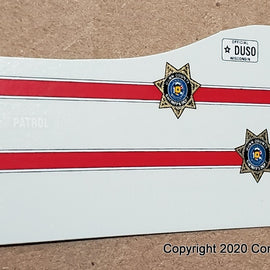 1/43rd scale Dunn County, Wisconsin Sheriff Decals