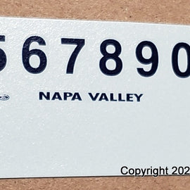 1/43rd scale Napa Valley College Police Academy Decals