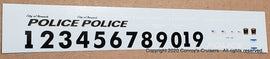 1/43rd scale Norwich, Connecticut Police Decals (newer graphics)