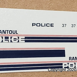 1/43rd scale Rantoul, Illinois Police Decals