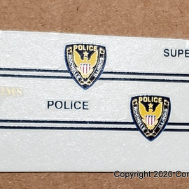 1/43rd scale Rochelle, Illinois Police Decals