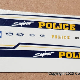 1/43rd scale Saginaw, Michigan Police Decals