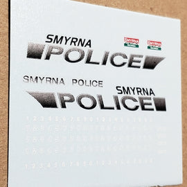 1/43rd scale Smyrna, Georgia Police Decals (newer graphics)